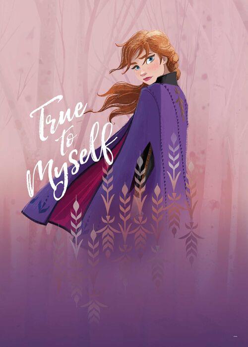 Wandbild - Frozen Anna True to Myself - Größe: 50 x 70 cm