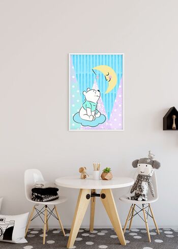 Papier peint - Winnie Pooh Moon - Dimensions : 30 x 40 cm 4