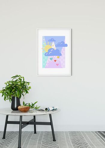 Papier peint - Winnie Pooh Clouds - Dimensions : 30 x 40 cm 2