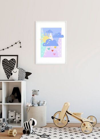 Papier peint - Winnie Pooh Clouds - Dimensions : 30 x 40 cm 4