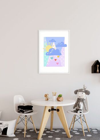 Papier peint - Winnie Pooh Clouds - Dimensions : 30 x 40 cm 5