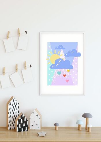 Papier peint - Winnie Pooh Clouds - Dimensions : 30 x 40 cm 6