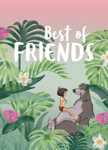 Papier Peint - Jungle Book Best of Friends - Dimensions : 50 x 70 cm 1