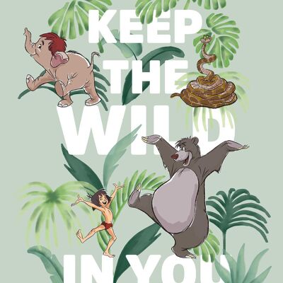 Wandbild - Jungle Book Keep the Wild - Größe: 50 x 70 cm