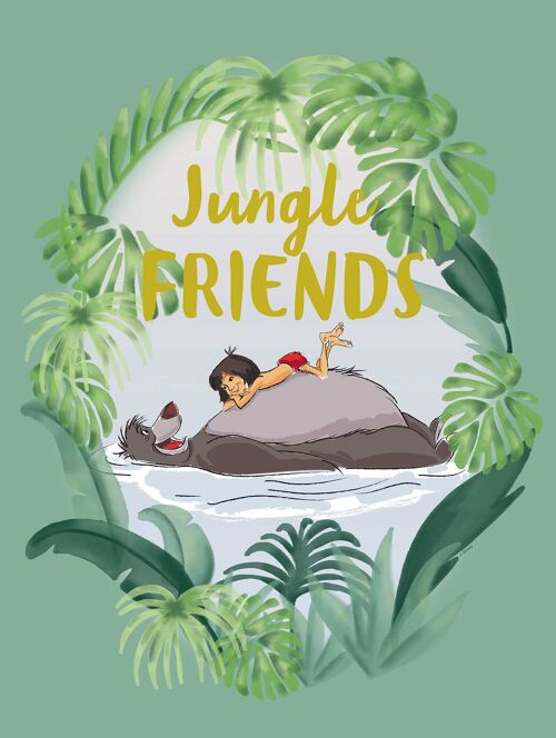 Wandbild - Jungle Book Friends - Größe: 30 x 40 cm