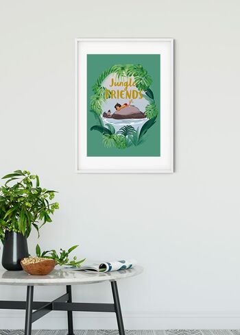 Papier Peint - Les Amis du Livre de la Jungle - Format : 40 x 50 cm 2