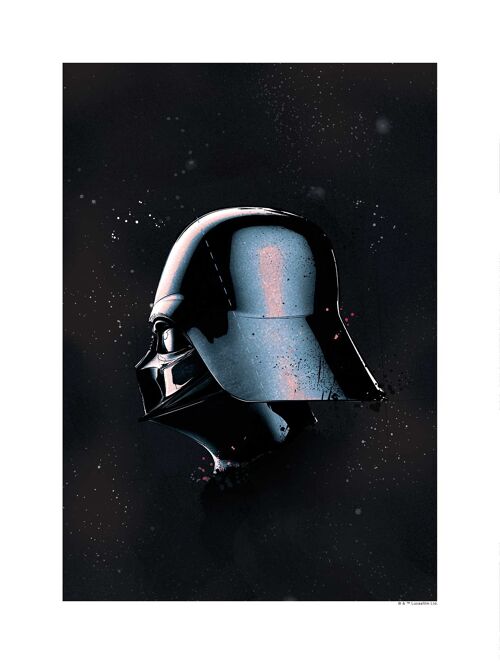 Wandbild - Star Wars Classic Helmets Vader - Größe: 30 x 40 cm