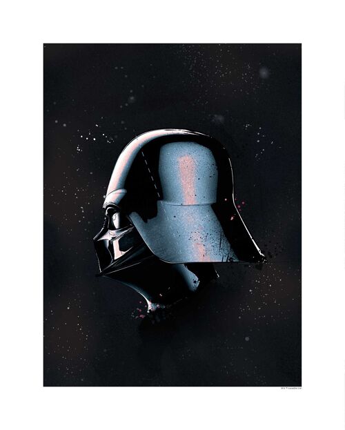 Wandbild - Star Wars Classic Helmets Vader - Größe: 40 x 50 cm