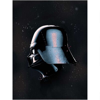 Mural - Star Wars Cascos Clásicos Vader - Medida: 40 x 50 cm