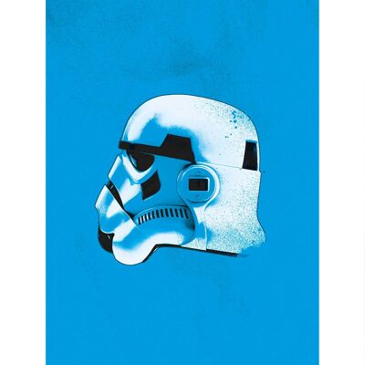Mural - Star Wars Classic Cascos Stormtrooper - Medida: 30 x 40 cm