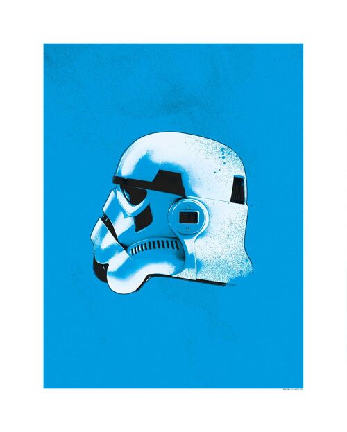 Wandbild - Star Wars Classic Helmets Stormtrooper - Größe: 40 x 50 cm