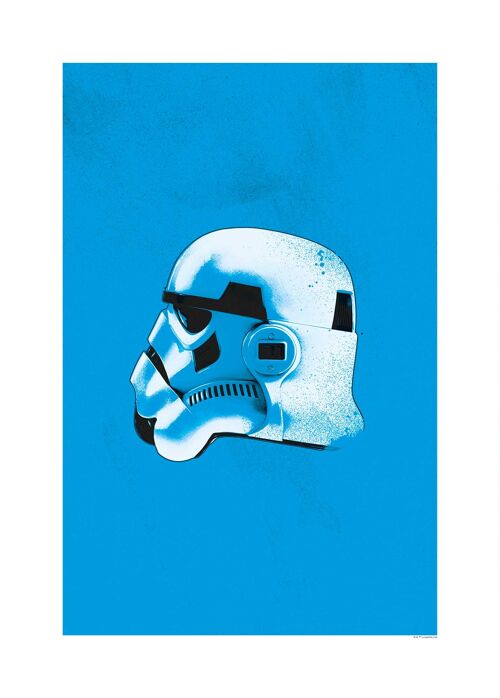 Wandbild - Star Wars Classic Helmets Stormtrooper - Größe: 50 x 70 cm