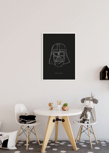 Papier Peint - Star Wars Lines Dark Side Vader - Dimensions : 30 x 40 cm 4