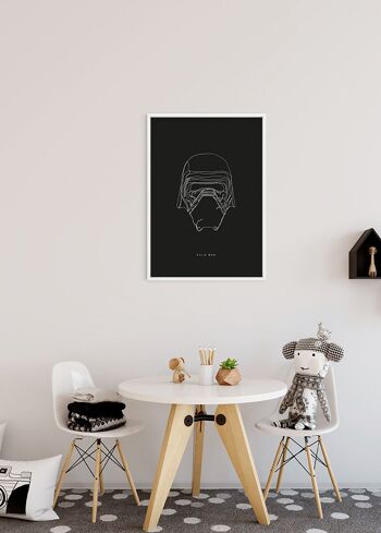 Papier peint - Star Wars Lines Dark Side Kylo - Dimensions : 50 x 70 cm 4