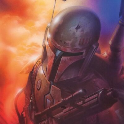 Mural - Star Wars Classic Mandalorian - Medida: 40 x 50 cm