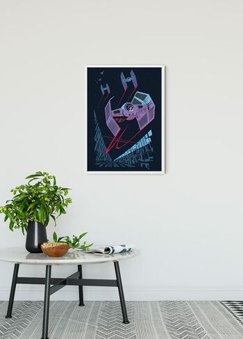 Papier Peint - Star Wars Classic Vector TIE Fighter - Dimensions : 30 x 40 cm 2