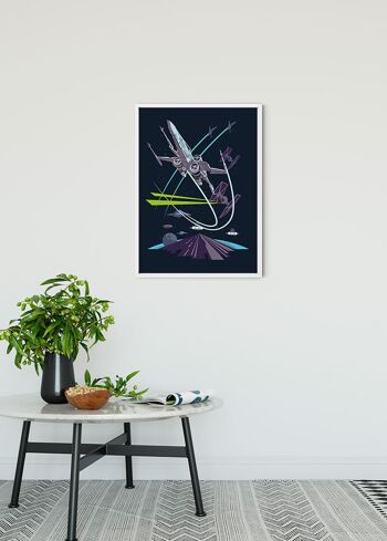 Papier Peint - Star Wars Classic Vector X-Wing - Dimensions : 50 x 70 cm 2