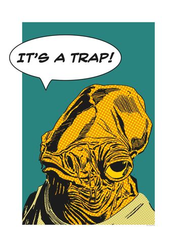 Papier peint - Star Wars Classic Comic Quote Ackbar - Taille : 50 x 70 cm 1