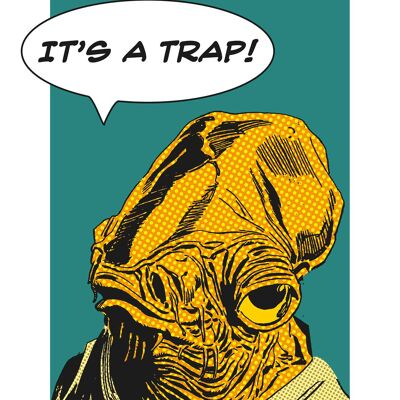Wandbild - Star Wars Classic Comic Quote Ackbar - Größe: 50 x 70 cm