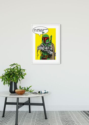 Papier peint - Star Wars Classic Comic Quote Boba_Fett - Taille : 30 x 40 cm 2