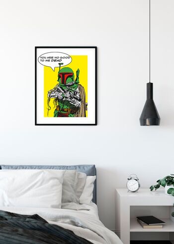 Papier peint - Star Wars Classic Comic Quote Boba_Fett - Taille : 30 x 40 cm 3