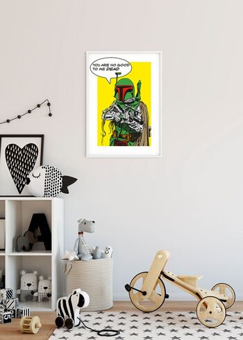 Papier peint - Star Wars Classic Comic Quote Boba_Fett - Taille : 30 x 40 cm 4