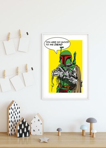 Papier peint - Star Wars Classic Comic Quote Boba_Fett - Taille : 30 x 40 cm 6