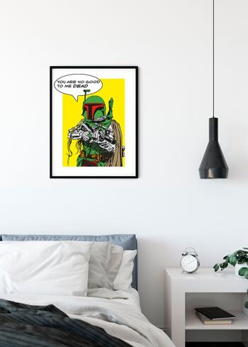 Papier peint - Star Wars Classic Comic Quote Boba_Fett - Taille : 40 x 50 cm 3