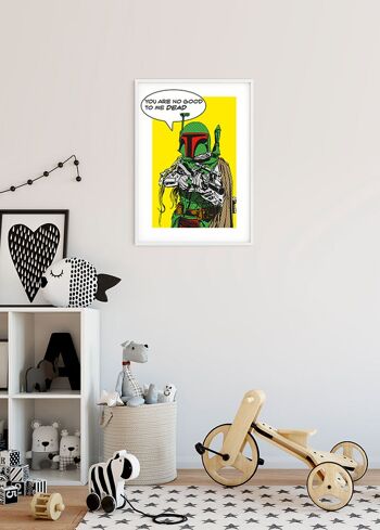 Papier peint - Star Wars Classic Comic Quote Boba_Fett - Taille : 40 x 50 cm 4