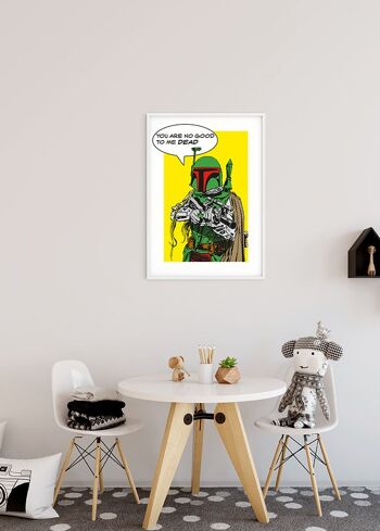 Papier peint - Star Wars Classic Comic Quote Boba_Fett - Taille : 40 x 50 cm 5