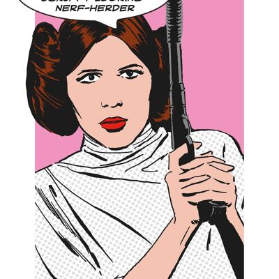 Wandbild - Star Wars Classic Comic Quote Leia - Größe: 50 x 70 cm