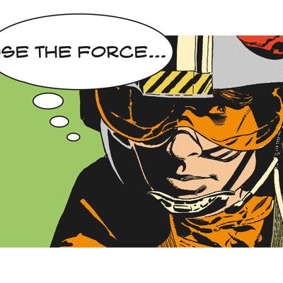 Wandbild - Star Wars Classic Comic Quote Luke - Größe: 70 x 50 cm