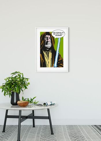 Papier Peint - Star Wars Classic Comic Citation Obi Wan - Taille : 50 x 70 cm 2