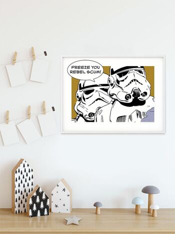 Papier Peint - Star Wars Classic Comic Citation Stormtrooper - Taille : 40 x 30 cm 5