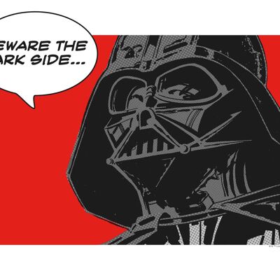 Wandbild - Star Wars Classic Comic Quote Vader - Größe: 40 x 30 cm