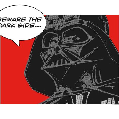 Wandbild - Star Wars Classic Comic Quote Vader - Größe: 50 x 40 cm