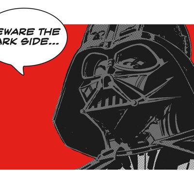 Wandbild - Star Wars Classic Comic Quote Vader - Größe: 70 x 50 cm