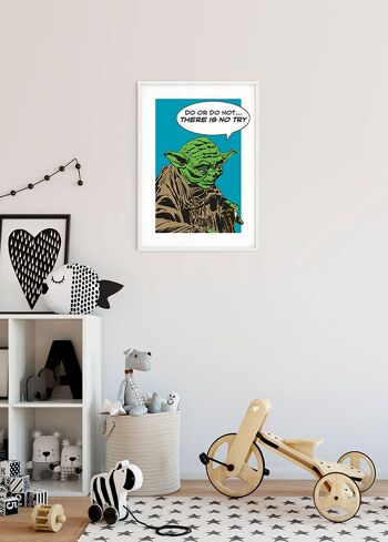 Papier Peint - Star Wars Classic Comic Citation Yoda - Taille : 40 x 50 cm 4