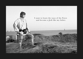 Papier peint - Star Wars Classic Luke Quote - Taille : 70 x 50 cm 1