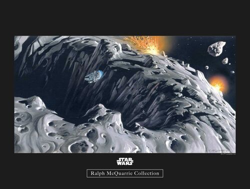 Wandbild - Star Wars Classic RMQ Asteroid - Größe: 40 x 30 cm