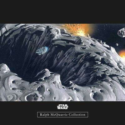 Peinture murale - Star Wars Classic RMQ Asteroid - Dimensions : 40 x 30 cm