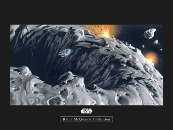 Peinture murale - Star Wars Classic RMQ Asteroid - Dimensions : 40 x 30 cm 1