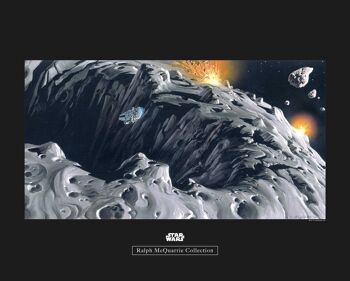 Papier peint - Star Wars Classic RMQ Asteroid - Dimensions : 50 x 40 cm 1