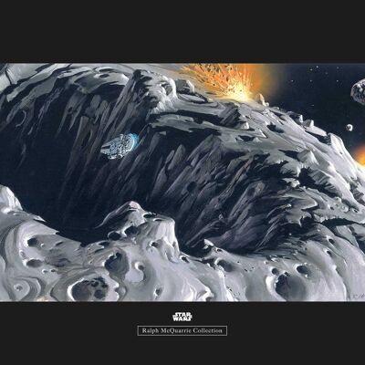 Peinture murale - Star Wars Classic RMQ Asteroid - Dimensions : 70 x 50 cm