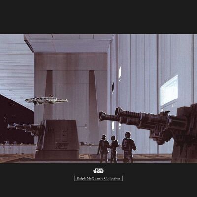 Wandbild - Star Wars Classic RMQ Death Star Hangar - Größe: 70 x 50 cm