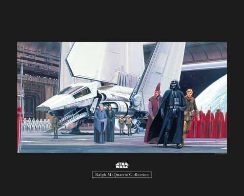 Wandbild - Star Wars Classic RMQ Death Star Shuttle Dock - Größe: 50 x 40 cm