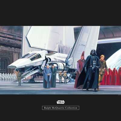 Wandbild - Star Wars Classic RMQ Death Star Shuttle Dock - Größe: 50 x 40 cm