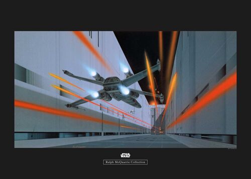 Wandbild - Star Wars Classic RMQ Death Star Trench - Größe: 70 x 50 cm