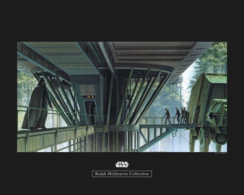 Wandbild - Star Wars Classic RMQ Endor Dock - Größe: 50 x 40 cm