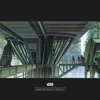 Wandbild - Star Wars Classic RMQ Endor Dock - Größe: 50 x 40 cm